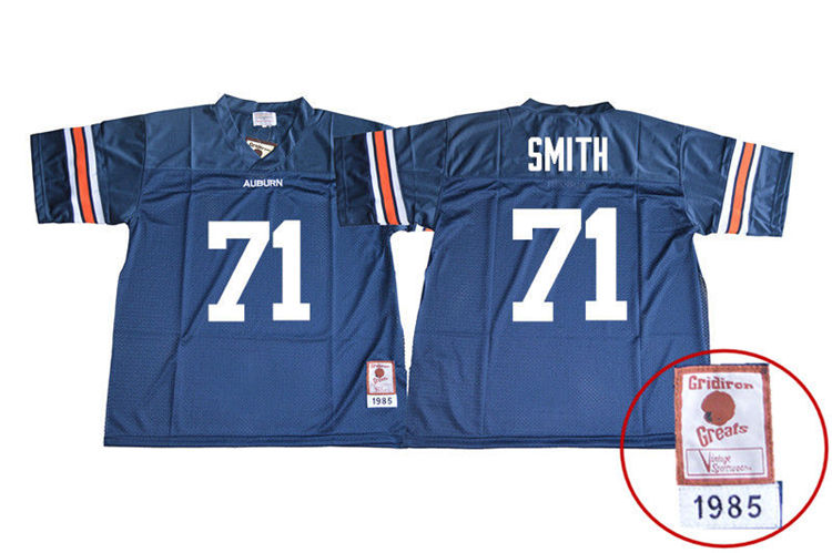 1985 Throwback Youth #71 Braden Smith Auburn Tigers College Football Jerseys Sale-Navy - Click Image to Close